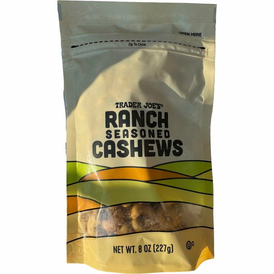 BestBy06/25 Trader Joe's Ranch Seasoned Cashews 8 oz - Savory Snack