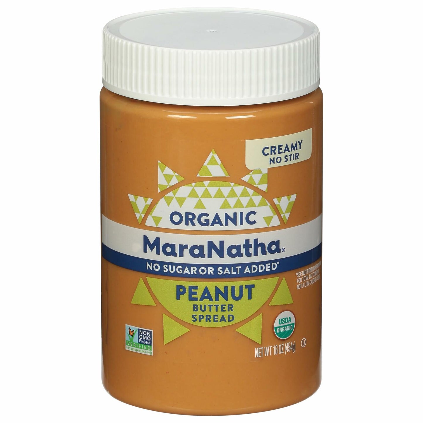 BestBy01/25 MaraNatha Organic Peanut Butter No Stir No Sugar 16oz Jar