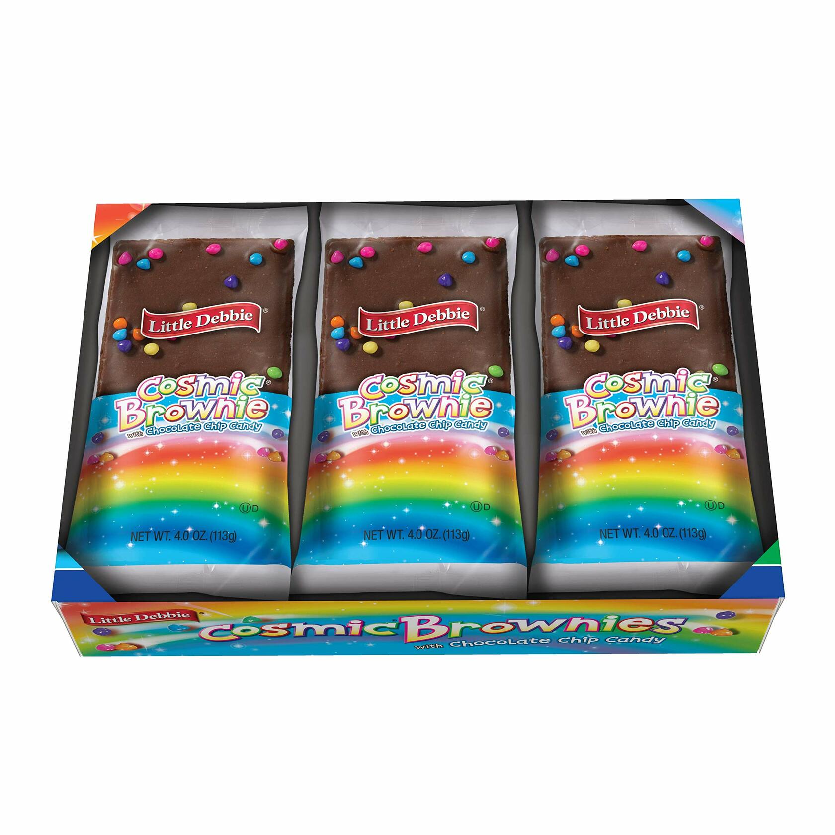 BB01/25 Little Debbie Cosmic Brownie Single-Serve Caddie Chocolate 4oz Pack of 6