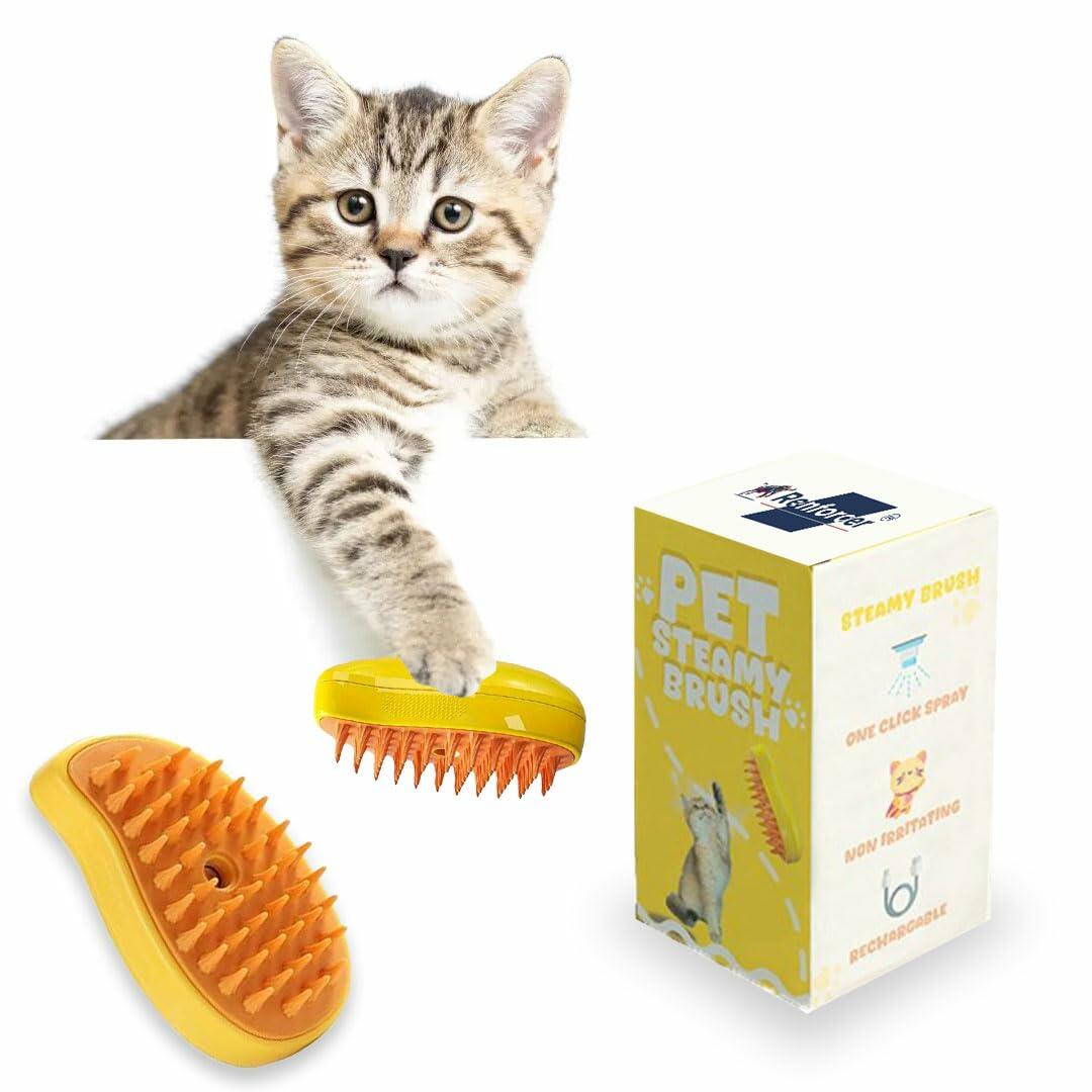 Renforcer 3-in-1 Silicone Cat Brush Groomer Massager Shedding Grooming
