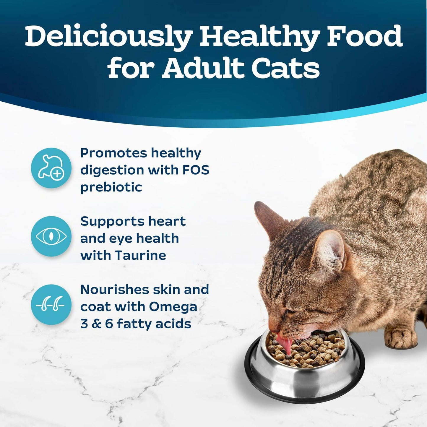 BB01/25 Blue Buffalo Tastefuls Cat Food 3lb Chicken Brown Rice Natural Dry