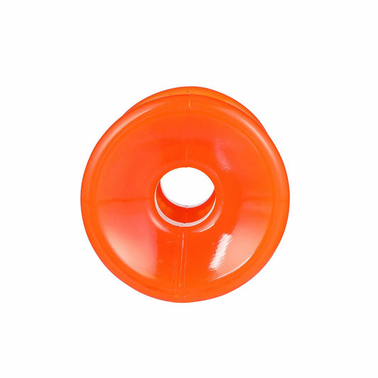 Neater Pet Rolly Cannoli Large Clear Orange Dog Toy Mess Proof Treat Toy