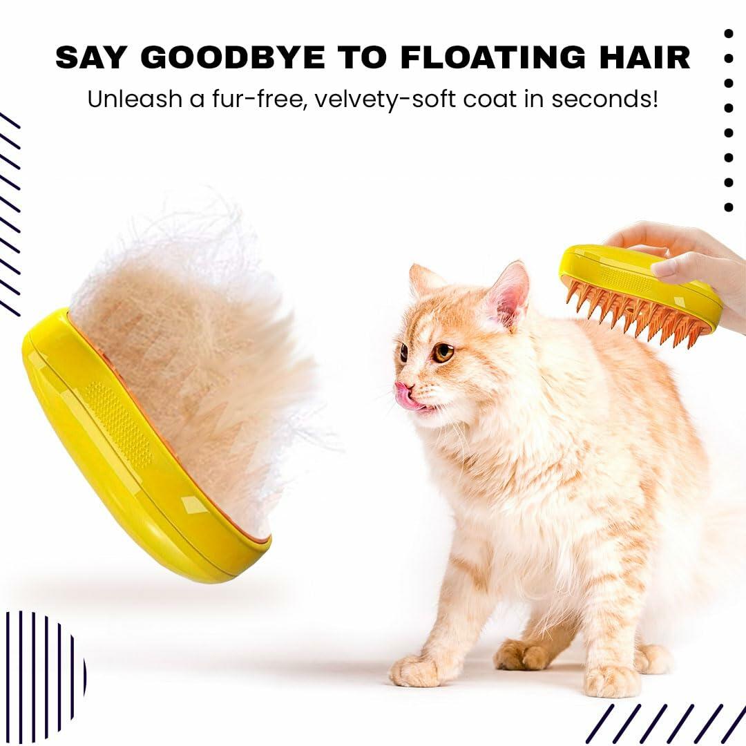 Renforcer 3-in-1 Silicone Cat Brush Groomer Massager Shedding Grooming