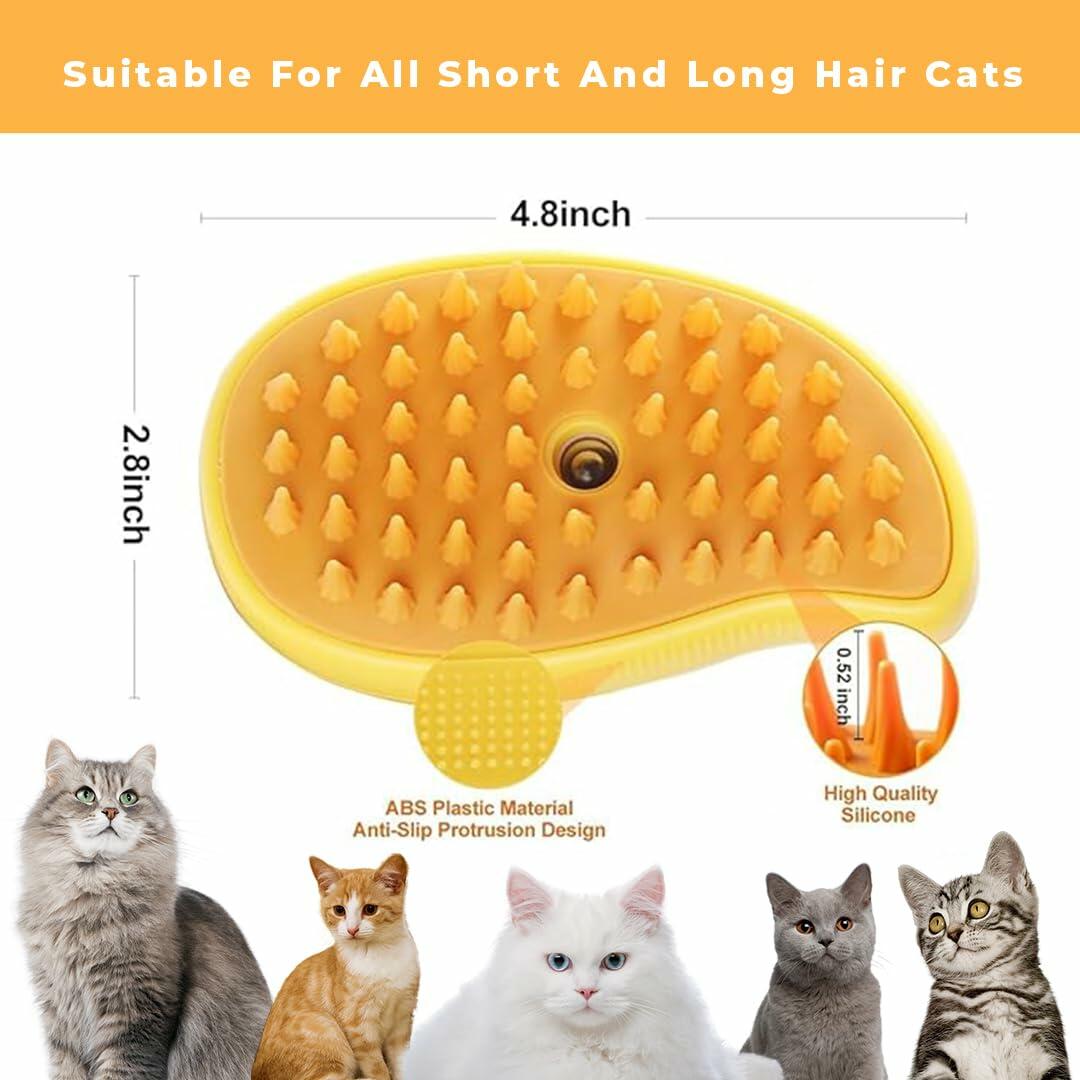 Renforcer 3-in-1 Silicone Cat Brush Groomer Massager Shedding Grooming