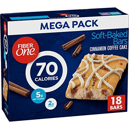 Fiber One 70 Calorie Soft-Baked Bars Cinnamon Coffee Cake 18 ct