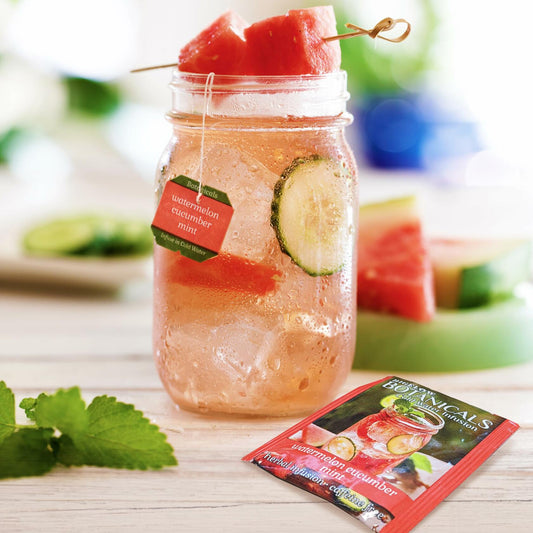 BB05/26 Bigelow Botanicals Watermelon Cucumber Mint Herbal Tea 108 Bags Pack 6