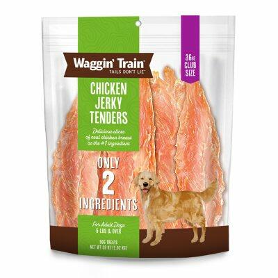 BB03/26 Waggin Train Chicken Jerky Dog Treats 36oz High Protein Grain-Free USA
