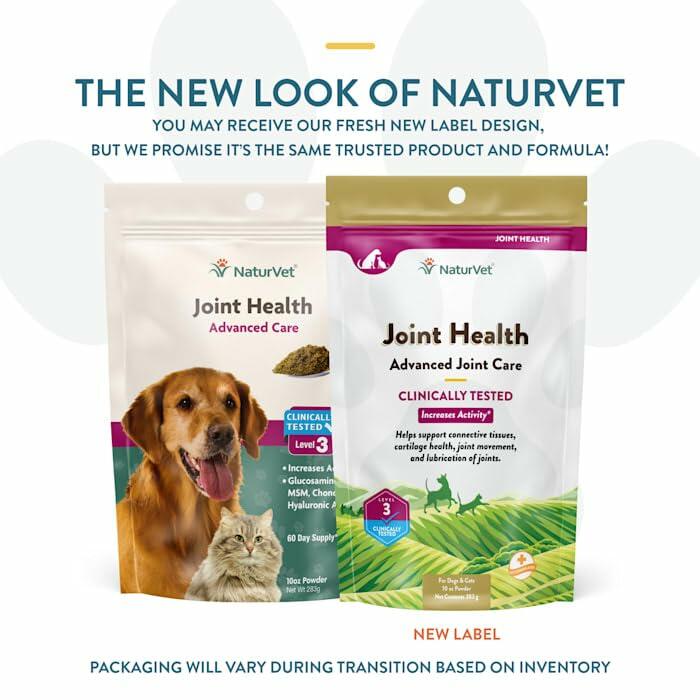 BestBy02/27 NaturVet Advanced Care Joint Health Soft Chews for Dogs & Cats 120ct