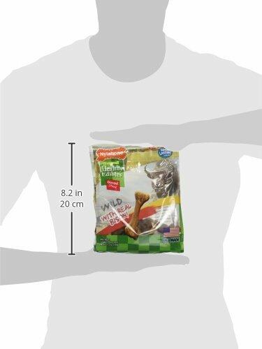BestBy07/27 Nylabone Healthy Edibles Wild Bison Dog Chew Treats 16-Count 3-Pack
