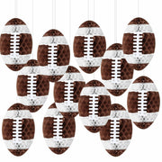 Retisee 12pcs 12in Football Honeycomb Lanterns Hanging Decorations Sport Party