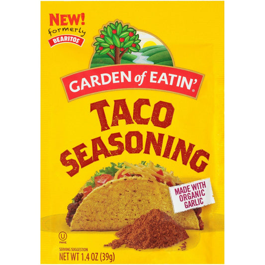 Garden of Eatin' Taco Seasoning 1.4oz Packet Pack of 12 - Natural Flavor