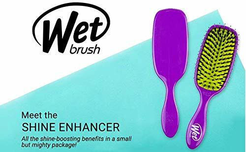 Wet Brush Marble Bronze Shine Enhancer Paddle Brush - Detangler with Argan Oil