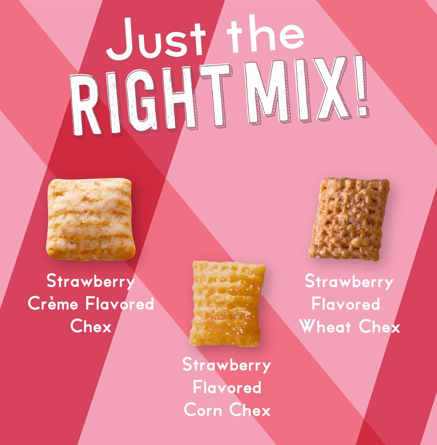BestBy07/25 Simply Chex Strawberry Crème Snack Mix Family Size 13.5 oz