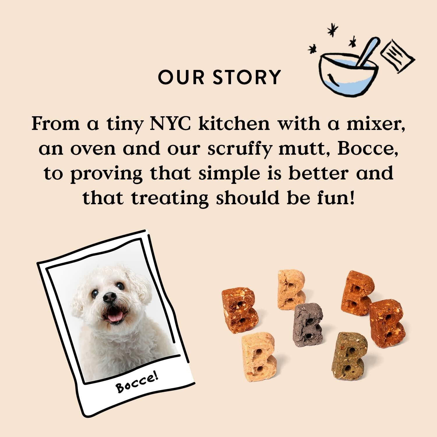 BestBy01/25 Bocce's Bakery Bac'N Nutty Dog Treats PB & Bacon Wheat-Free 5oz USA