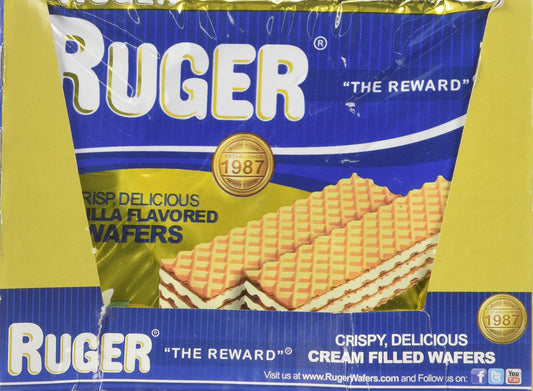 Ruger Vanilla Austrian Wafers 2.125 oz Pack of 12 - Classic Snack