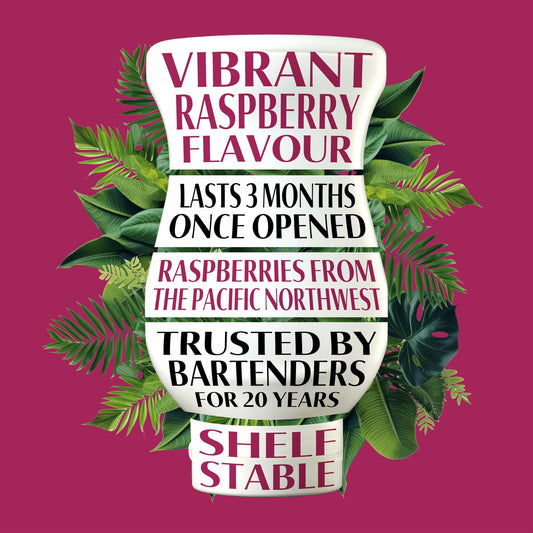 Real Infused Exotics Raspberry Syrup 16.9 fl oz Puree Squeezable Bottle