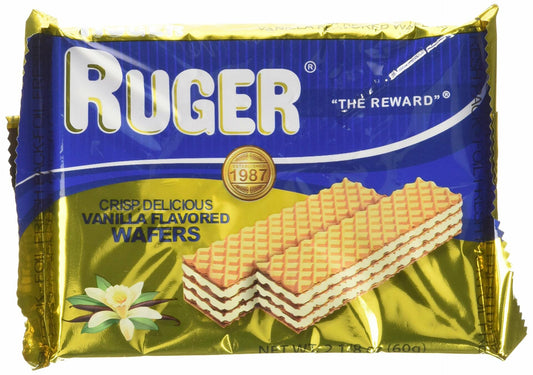 Ruger Vanilla Austrian Wafers 2.125 oz Pack of 12 - Classic Snack