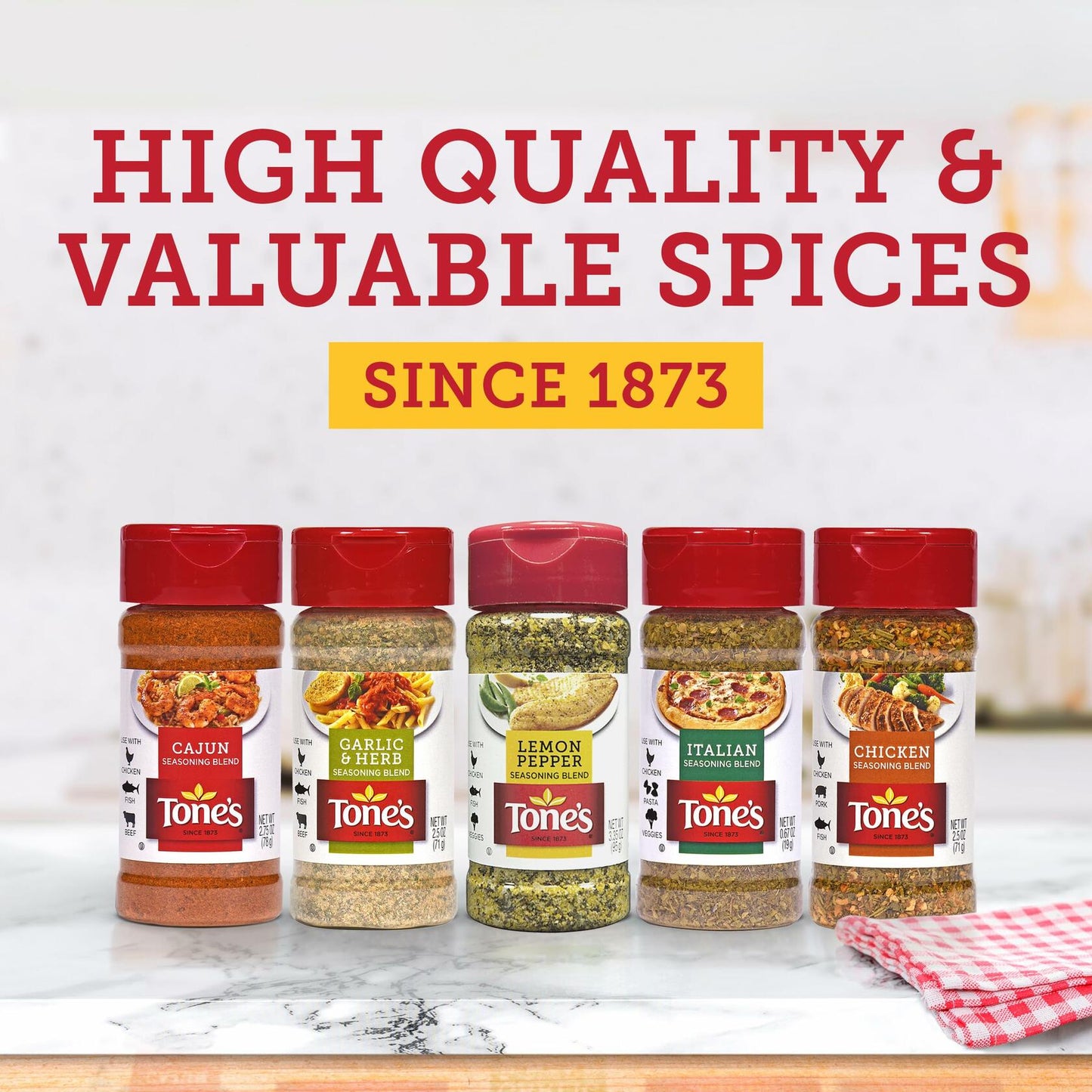BestBy03/29 Tones Lemon Pepper Seasoning Blend 3.35oz Fresh and Zesty