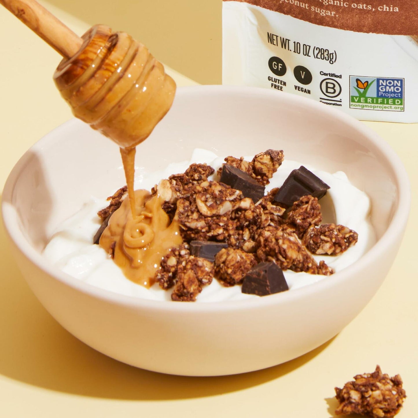 BestBy02/25 Purely Elizabeth Chocolate Peanut Butter Granola Gluten-Free Non-GMO