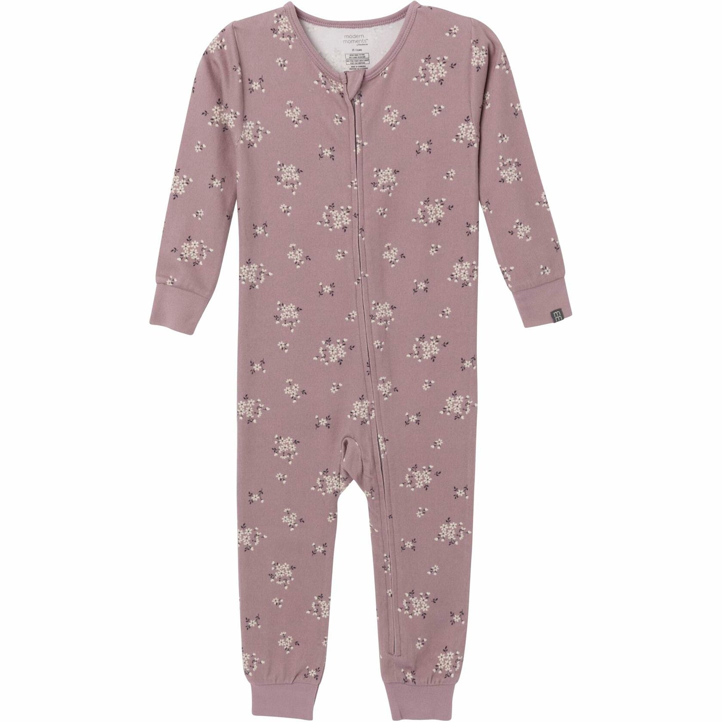 Gerber Modern Moments Baby Footless Pajamas Lilac Posies Size 4T