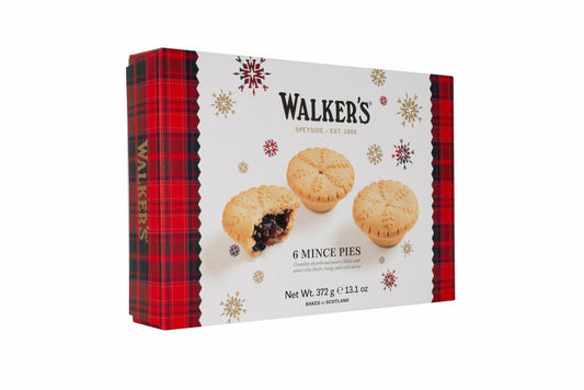 Walkers Holiday Mini Mincemeat Tarts 6 pcs 13.1oz Box Luxury Pastry