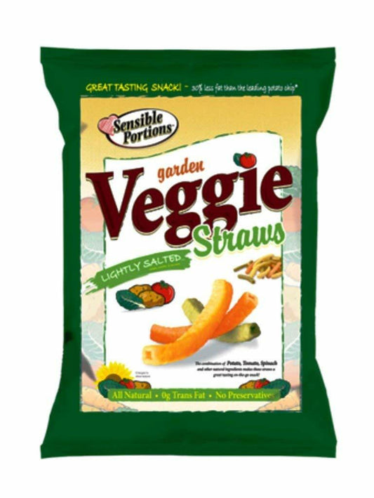 Sensible Portions Veggie Straws Sea Salt 1oz Pack of 24 Gluten Free Snack
