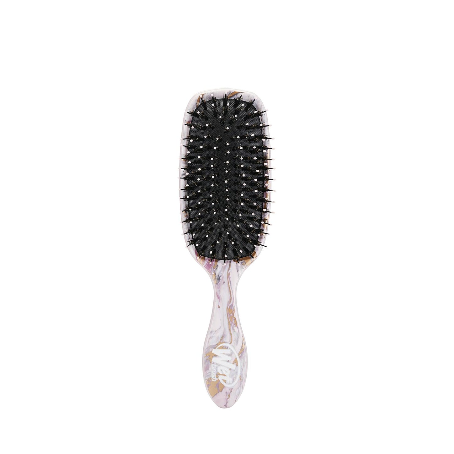 Wet Brush Marble Bronze Shine Enhancer Paddle Brush - Detangler with Argan Oil