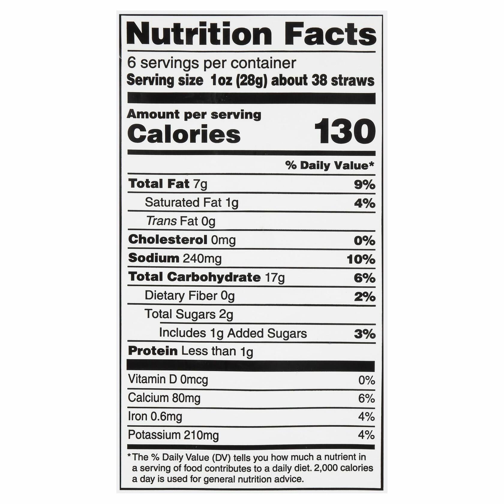 BestBy12/24 Sensible Portions Garden Veggie Straws BBQ, 6 Oz Snack Pack