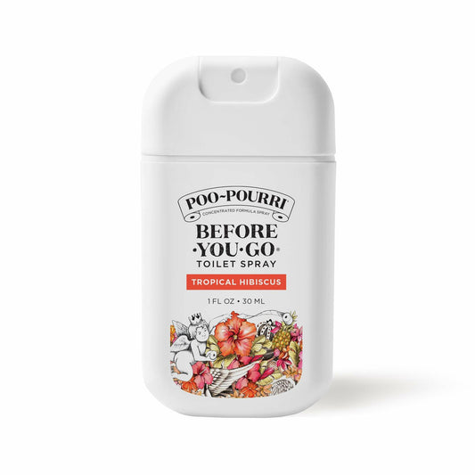 Poo~Pourri Tropical Hibiscus Air & Toilet Spray 1oz Travel Size