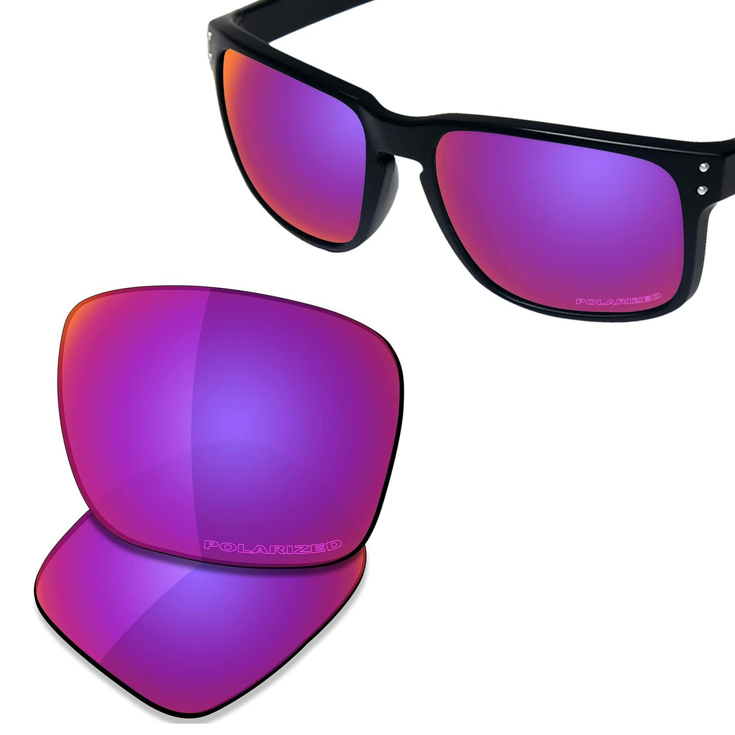 SAUCER Replacement Lenses Oakley Holbrook OO9102 Midnight Sun Polarized