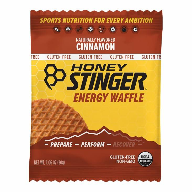BB08/25 Honey Stinger Organic Cinnamon Waffle Energy Snack Box of 16 16.96oz