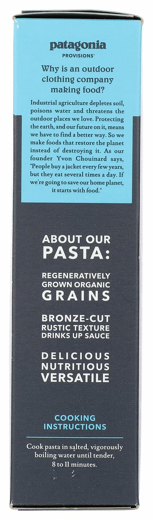 BestBy06/26 PATAGONIA PROVISIONS Organic Shells, 12 OZ - Organic Pasta
