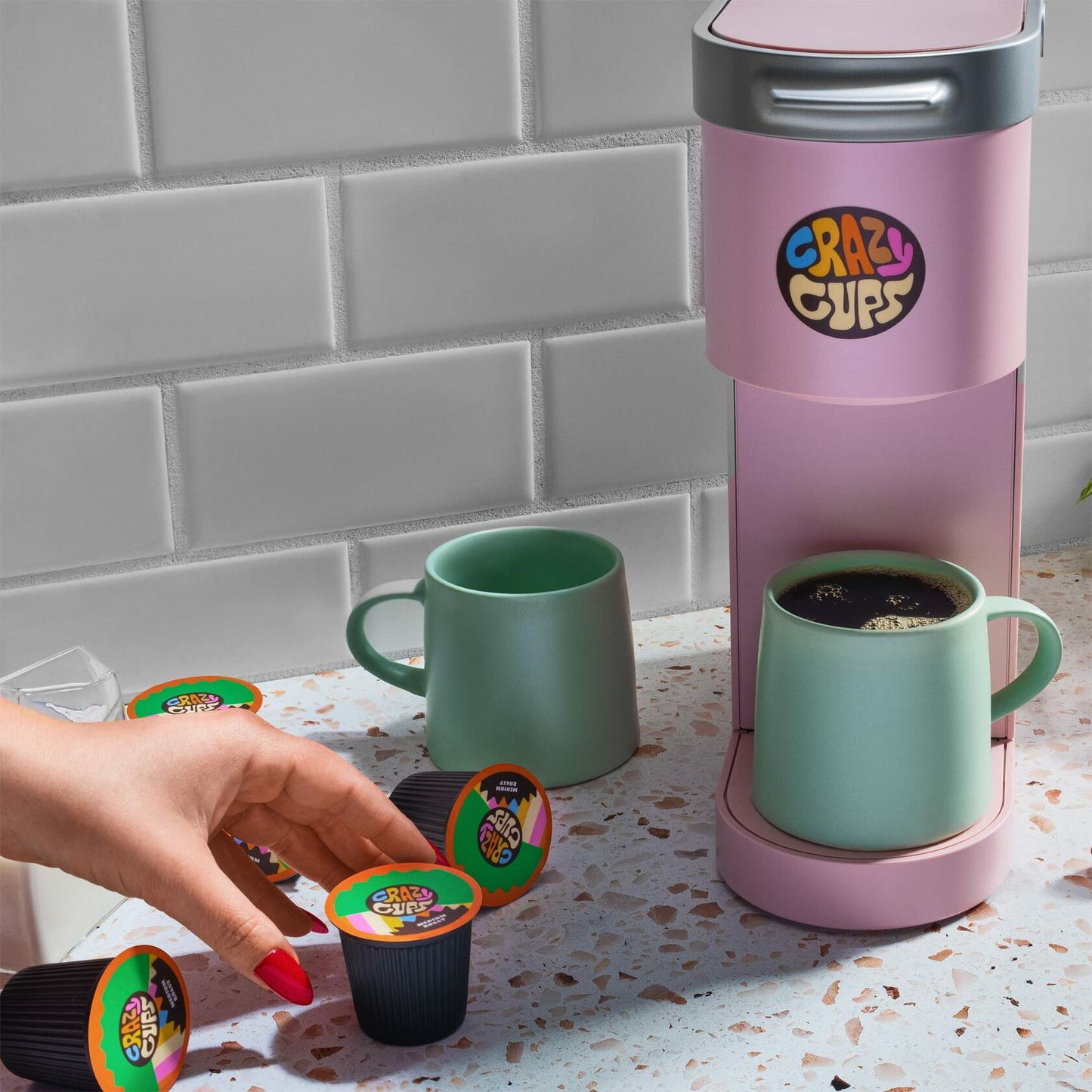 BB12/25 Crazy Cup Decaf Toasty Texas Pecan Coffee Pods 22 Count K-Cup Compatible