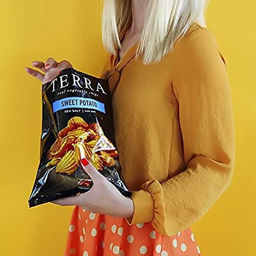 Terra Sweet Potato Vegetable Chips, Crinkle Cut, Sea Salt, 5 oz