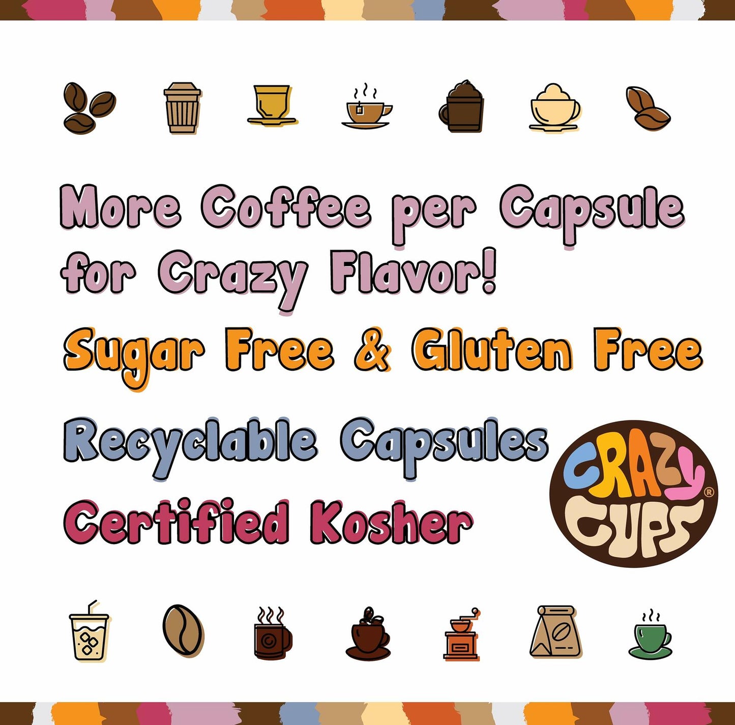 BB12/25 Crazy Cup Decaf Toasty Texas Pecan Coffee Pods 22 Count K-Cup Compatible