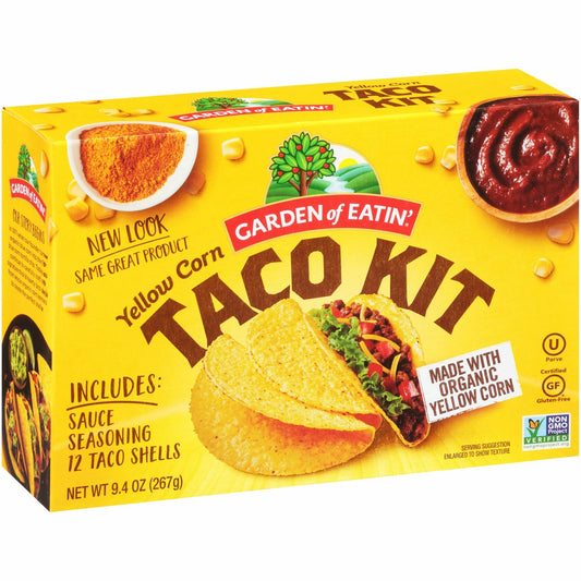 Garden of Eatin' Yellow Corn Taco Shells Dinner Kit 12 Count 9.4 Oz