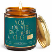 Lavender Candle Gift for Mom - Scented Soy Wax, Relaxing Aromatherapy 9oz