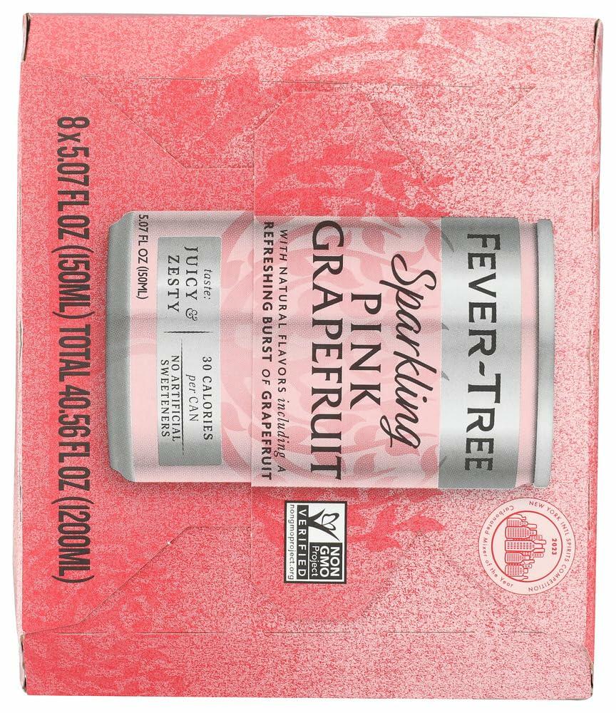 BestBy12/25 FEVER-TREE Sparkling Pink Grapefruit Mixer 8pk 5.07oz