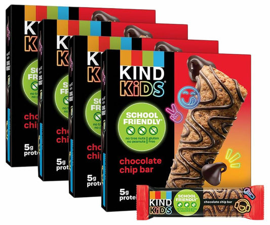 BestBy12/24 KIND Kids Chocolate Chip Snack Bars Nut & Gluten Free 40 Count