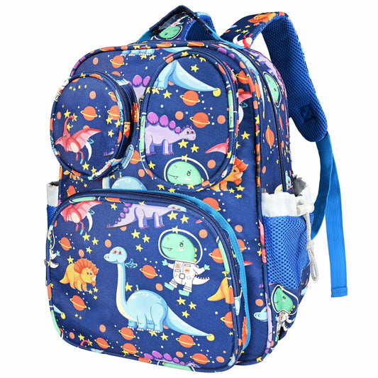 LOKESWEI Toddler Backpack 14" Blue Lightweight Durable Water-Resistant