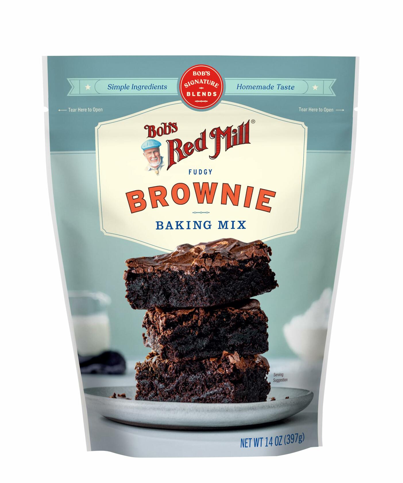 Bob's Red Mill Signature Brownie Mix 14oz Pack of 4 Non GMO Kosher