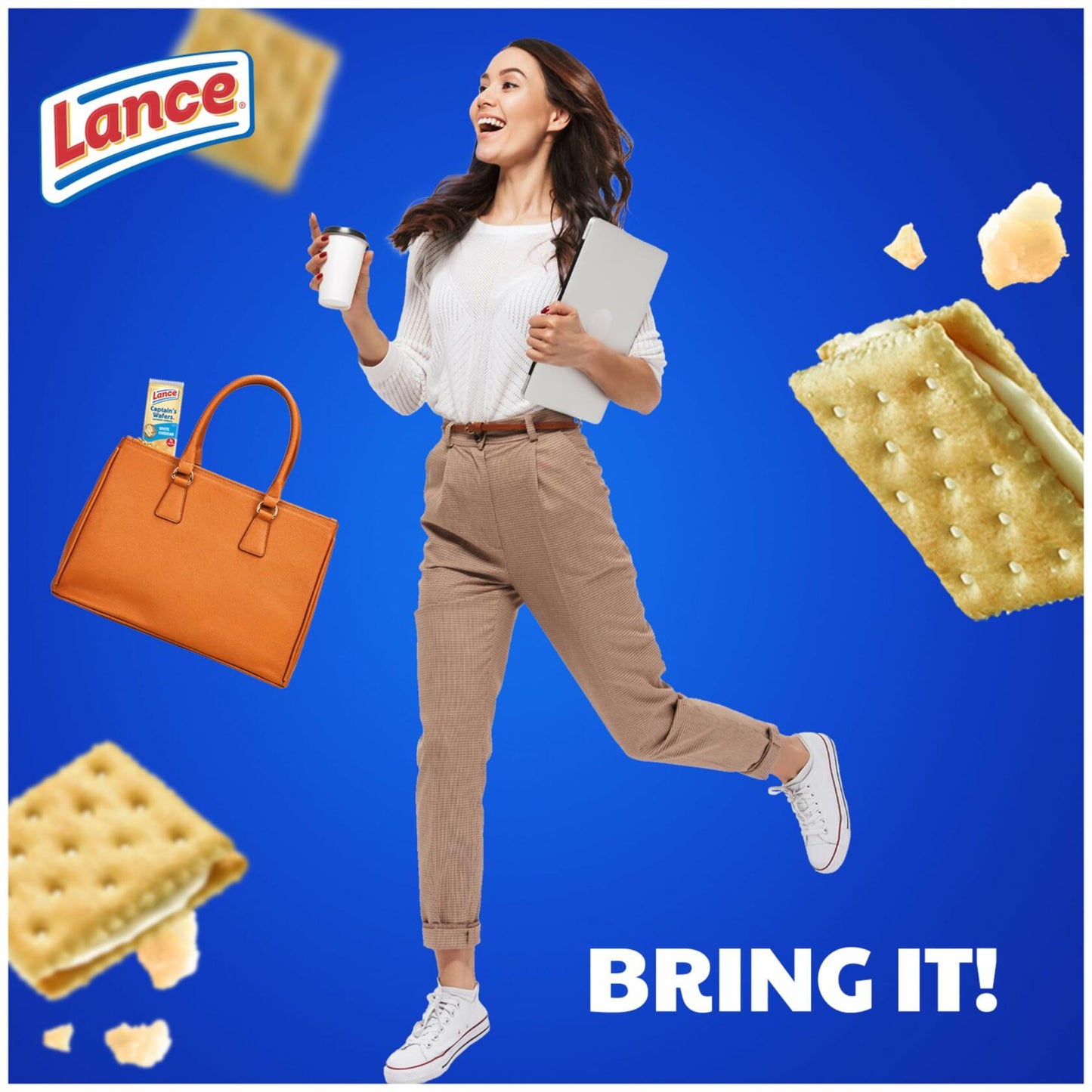 BB12/24 Lance Captain's Wafers White Cheddar Sandwich Crackers 10 Packs 6ct