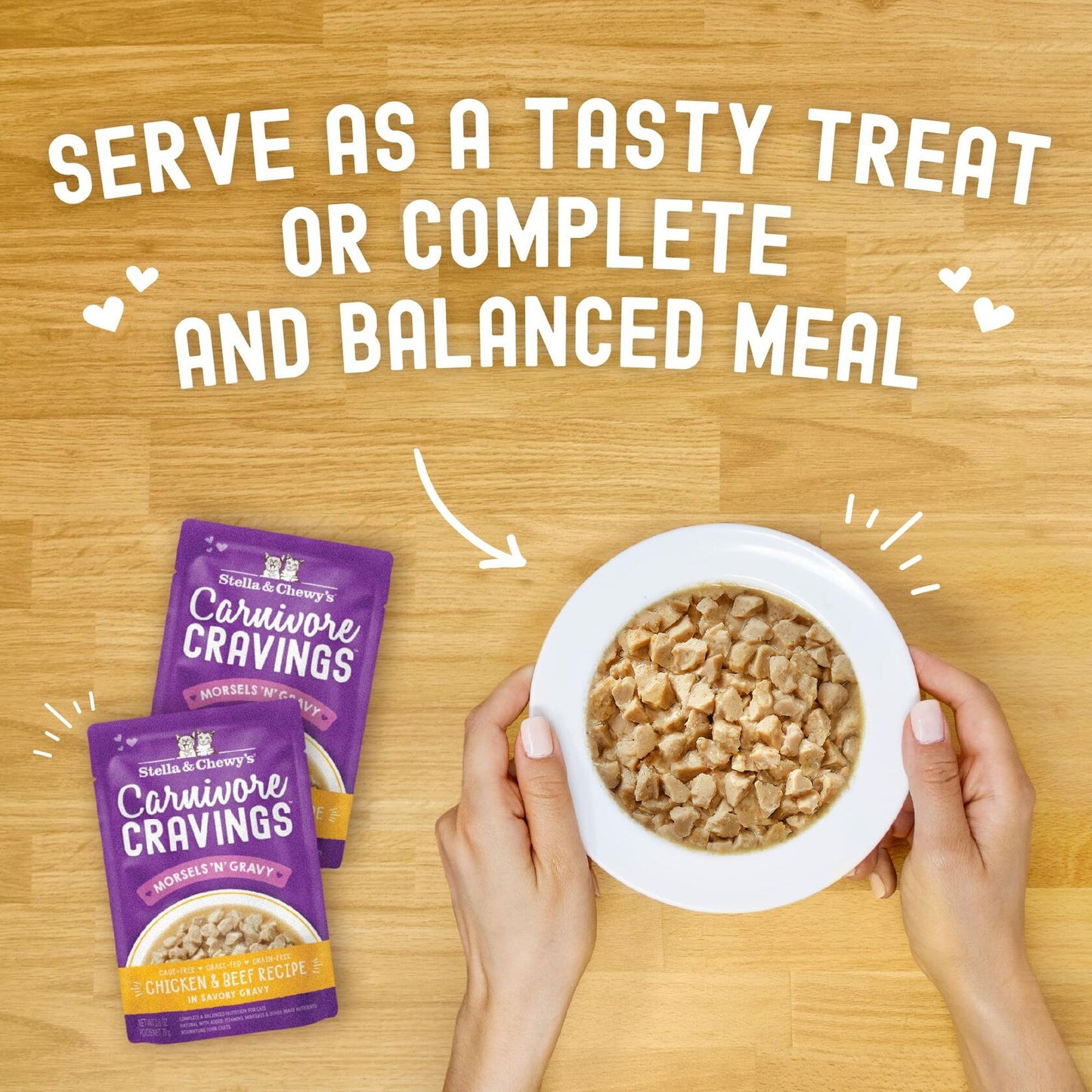 BestBy04/25 Stella & Chewy’s Carnivore Cravings Chicken & Beef 12x2.8oz Wet Cat