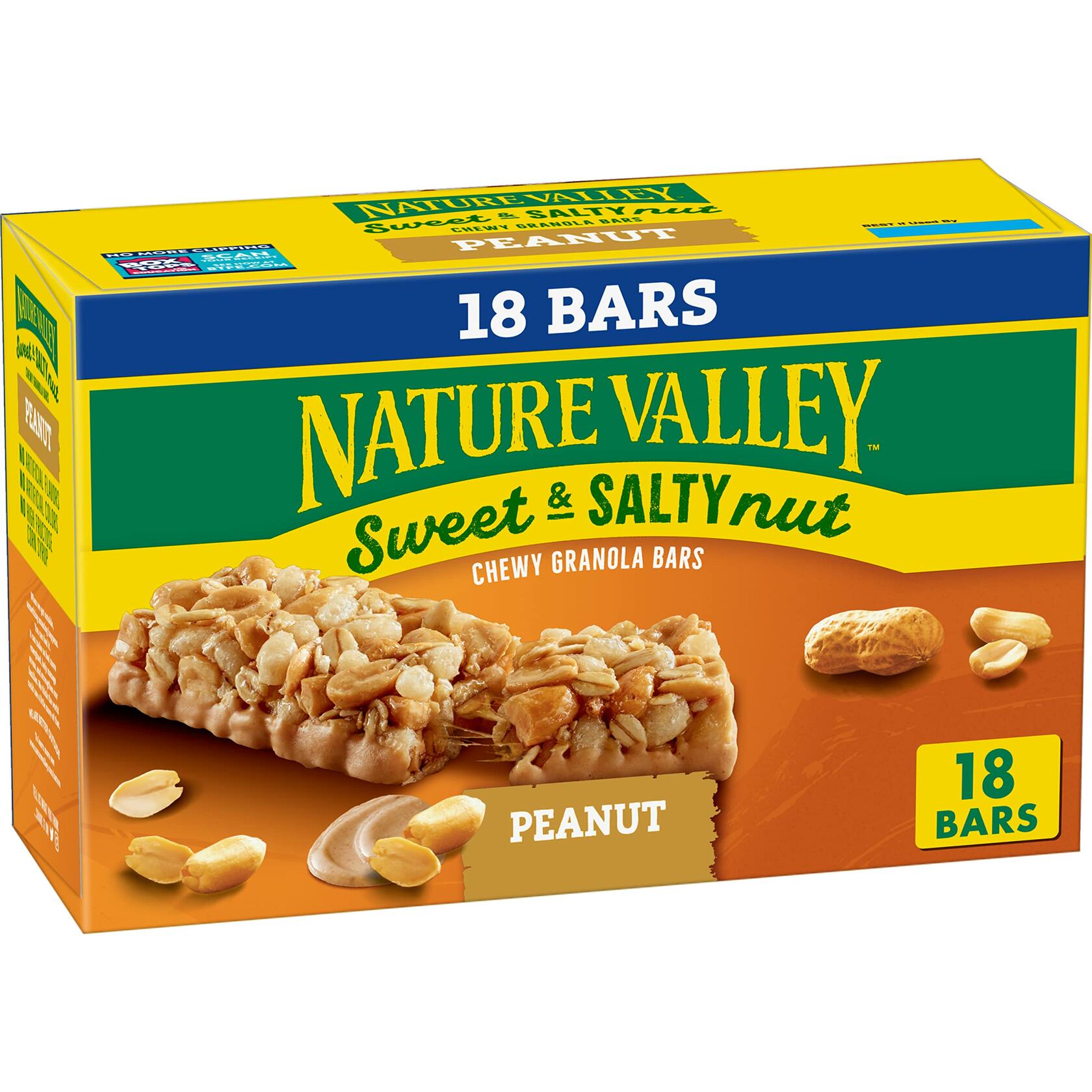BestBy01/25 Nature Valley Granola Bars Sweet & Salty Nut Peanut 18 Count 21.6 OZ