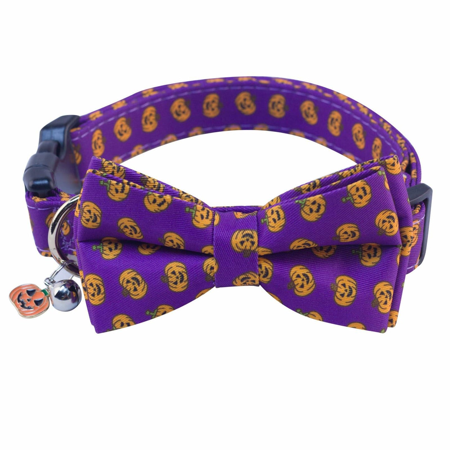 SuperBuddy Adjustable Dog Collar with Bowtie - Small Medium Large Sizes