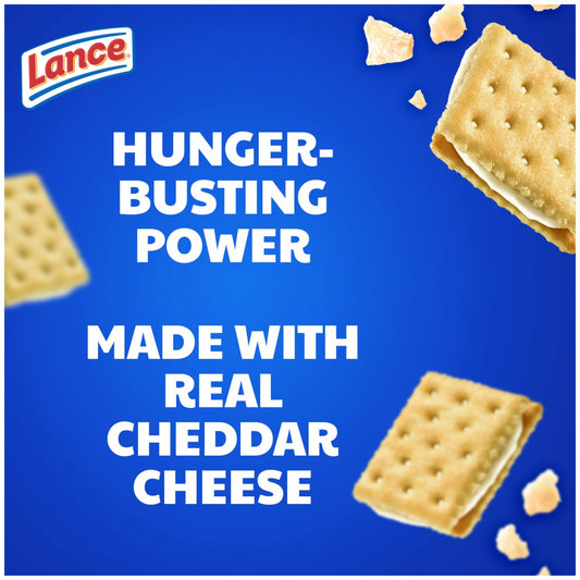 BB12/24 Lance Captain's Wafers White Cheddar Sandwich Crackers 10 Packs 6ct