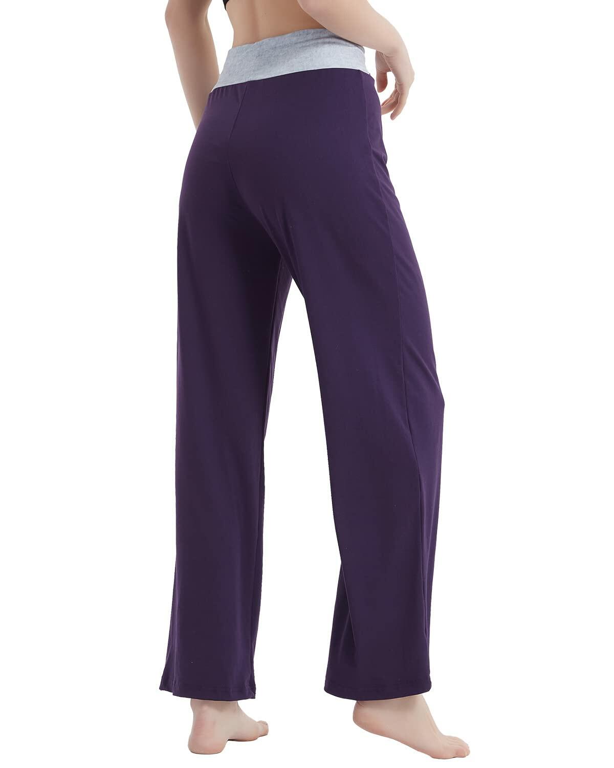 NEWCOSPLAY Women's Comfy Pajama Pants Casual Drawstring Wide Leg Size M