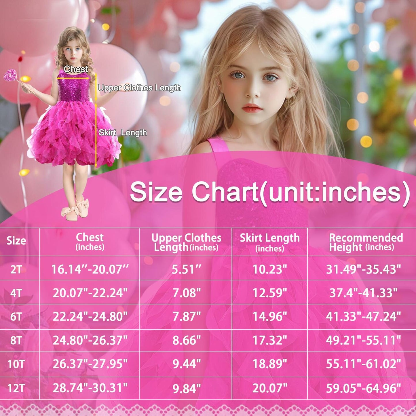 Rainbow Girls 2T Sequin Tulle Sparkly Pastel Party Tutu Dress