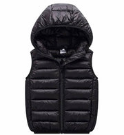 LANBAOSI Kids Winter Hooded Puffer Vest Lightweight Sleeveless Size 4T