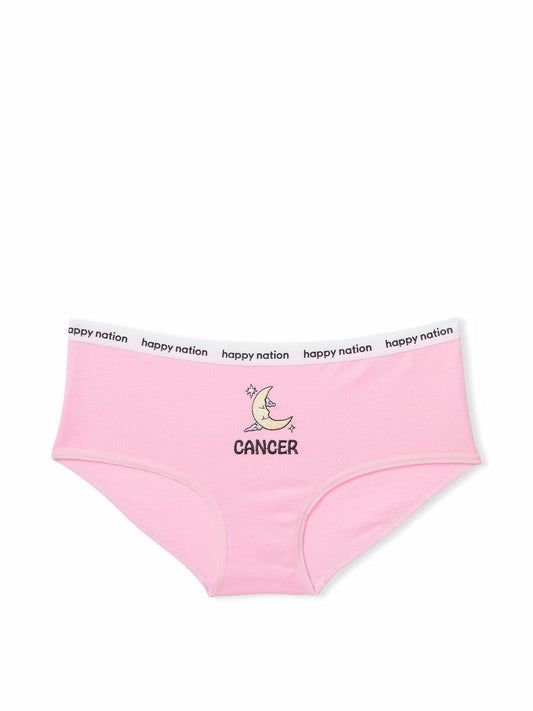 Happy Nation Girls Comfy Cotton Logo Hipster Underwear Large Cupid Pink